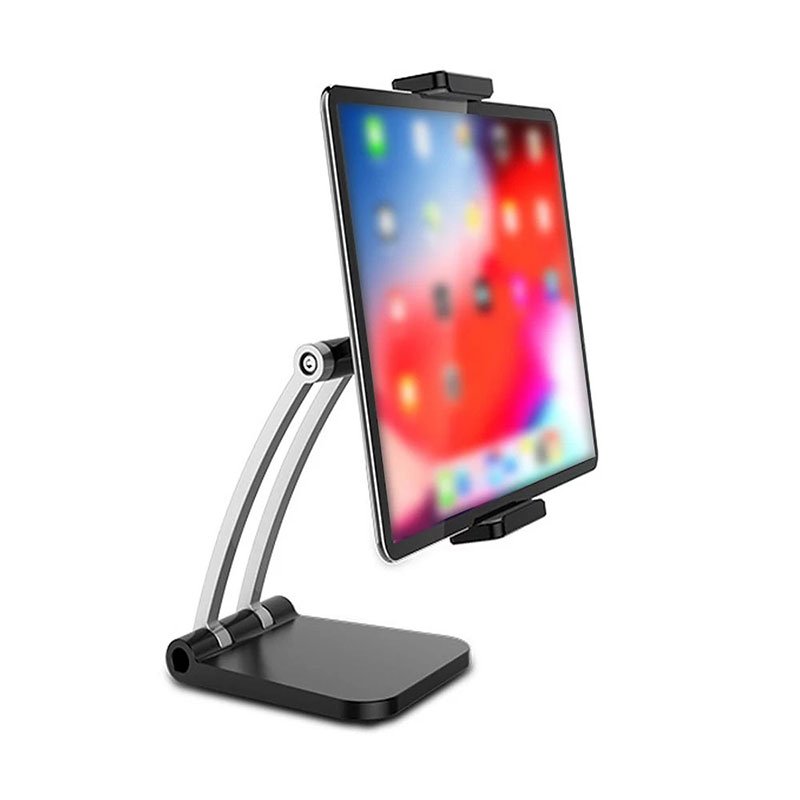 Bsatyo-(2) Desktop Stand for iPad & Mobile Foldable 360 Degree - Q010 - Black - Image 1