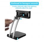 Desktop Stand for iPad & Mobile Foldable 360 Degree - Q010 - Black - Image 2