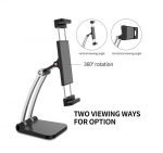 Desktop Stand for iPad & Mobile Foldable 360 Degree - Q010 - Black - Image 4