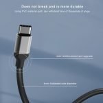 ⁦موزع ويوو يو إس بي تايب C محول 3 في 1 متوافق مع اجهزة الماك بوك - رمادى⁩ - الصورة ⁦3⁩