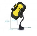 Mobile holder Flexible Auto Close For car compatible with all Mobile - ZS-09 - Yellow - Image 6