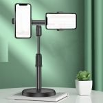 Desktop Stand For Live Stream 360 Degree Rotating With 2 Mobile Phone Holder - A1 - Image 5