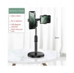 ⁦حامل مكتبي بقاعدة معدن للبث المباشر والتصوير الاحترافي قابل للتعديل مع استدارة 360 درجة مع 2 حامل للموبايل متوافق مع جميع الأجهزة - A1⁩ - الصورة ⁦6⁩