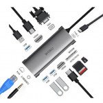 WiWU A11312H USB-C Hub 11 in 1 Multiport Adapter - Gray - Image 6