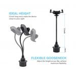 ⁦حامل موبايل مرن متحرك يركب مكان حامل الأكواب في السيارة - B6⁩ - الصورة ⁦2⁩