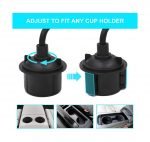 ⁦حامل موبايل مرن متحرك يركب مكان حامل الأكواب في السيارة - B6⁩ - الصورة ⁦7⁩