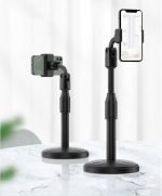 ⁦حامل مكتبي بقاعدة معدن للبث المباشر والتصوير الاحترافي قابل للتعديل مع استدارة 360 درجة مع 2 حامل للموبايل متوافق مع جميع الأجهزة - L7⁩ - الصورة ⁦3⁩