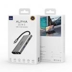 WiWU A11312H USB-C Hub 11 in 1 Multiport Adapter - Gray - Image 3