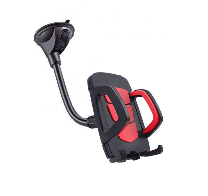 حامل موبايل مرن للسيارة  قابل للانحناء 360 درجة متوافق مع جميع الأجهزة - WH-08 لون أحمر