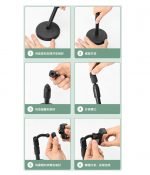 ⁦حامل مكتبي بقاعدة معدن للبث المباشر والتصوير الاحترافي قابل للتعديل مع استدارة 360 درجة مع 2 حامل للموبايل متوافق مع جميع الأجهزة - L7⁩ - الصورة ⁦4⁩