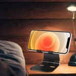 Desktop Stand For Mobile & iPad Foldable & Adjustable - AR-2 - Black - Image 2