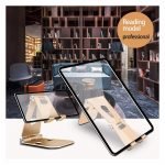 Desktop Stand For Mobile & iPad Foldable & Adjustable - B18 - Gold - Image 5