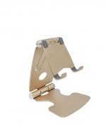Desktop Stand For Mobile & iPad Foldable & Adjustable - B18 - Gold - Image 3