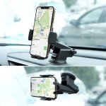 ⁦حامل موبايل للسيارة يغلق تلقائي متوافق مع جميع الأجهزة - N13⁩ - الصورة ⁦2⁩