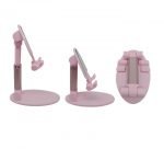 ⁦حامل مكتبي للموبايل قابل للطي متوافق مع جميع الأجهزة - B2 - زهري⁩ - الصورة ⁦4⁩