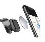 Car Magnet holder installed on the air conditioning slot compatible with all Mobile - ZS-94 - White - Image 3