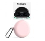 Protective Silicone For Huawei Freebuds3 Case with hook Soft Pink Color - Image 2