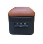 Leather console with a car armrest with two levels for the palm of the hand while driving and for storing things. It contains five USB outlets, suitable for all cars / model CON-04 – Brown X Black Color - Image 3