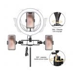 Tripod Stand and Ring Light Round Stand for Live Broadcasting and Professional Photography Adjustable 360 ​​Degree Rotation with 3 Mobile Stands and Mic - UN-700 - Image 5