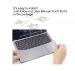 ⁦واقى لبادة الماوس و البالم جردن لأجهزة Uniboby ماك بوك برو 16 انش فائقة النحافة - فضي⁩ - الصورة ⁦5⁩