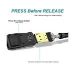 DisplayPort to DisplayPort Adapter Cable Line Cord Wire 1.8M - Black - Image 2