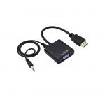 محول من اتش دى ام أى إلى فيجا مع وصلة صوت دقة تصل 1080P - أسود