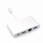 ⁦محول من USB-C الي  HDMI & USB & j45 & USB-C⁩ - الصورة ⁦9⁩