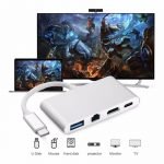 ⁦محول من USB-C الي  HDMI & USB & j45 & USB-C⁩ - الصورة ⁦2⁩