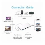 ⁦محول من USB-C الي  HDMI & USB & j45 & USB-C⁩ - الصورة ⁦4⁩