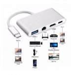 ⁦محول من USB-C الي  HDMI & USB & j45 & USB-C⁩ - الصورة ⁦5⁩