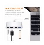 ⁦محول من USB-C الي  HDMI & USB & j45 & USB-C⁩ - الصورة ⁦6⁩