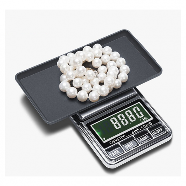 Digital Pocket Jewelry Scale Powered by Battery or Via USB - 600g - 0.01g