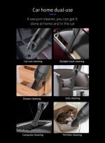 Portable cordless vacuum cleaner with led light for car & home working rechargeable - V6 - Image 13