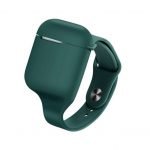 Protective Silicone AirPods Case Shaped like a Clock Dark Green - UN-306