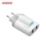 ⁦شاحن AKEKIO - بمدخلين يو اس بي - AC27⁩ - الصورة ⁦5⁩