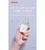 ⁦شاحن AKEKIO - بمدخلين يو اس بي - AC27⁩ - الصورة ⁦8⁩