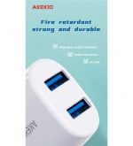 ⁦شاحن AKEKIO - بمدخلين يو اس بي - AC27⁩ - الصورة ⁦10⁩