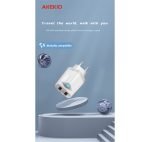 ⁦شاحن AKEKIO - بمدخلين يو اس بي - AC27⁩ - الصورة ⁦3⁩