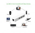 ⁦محول من يو اس بي سي الي 3 مخارج USB و j45 - أبيض⁩ - الصورة ⁦6⁩