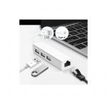 ⁦محول من يو اس بي سي الي 3 مخارج USB و j45 - أبيض⁩ - الصورة ⁦7⁩