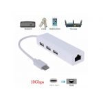 ⁦محول من يو اس بي سي الي 3 مخارج USB و j45 - أبيض⁩ - الصورة ⁦8⁩