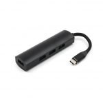 محول من يو اس بي سي الي 4 مخارج USB - أسود