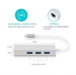 ⁦محول من يو اس بي سي الي 3 مخارج USB و j45⁩ - الصورة ⁦2⁩