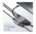 ⁦محول من يو اس بي سي الي فيجا / اتش دي ام اي / يو اس بي / صوت / يو اس بي سي - 5 في 1 - رمادي⁩ - الصورة ⁦12⁩