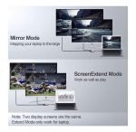 ⁦محول من يو اس بي سي الي فيجا / اتش دي ام اي / يو اس بي / صوت / يو اس بي سي - 5 في 1 - رمادي⁩ - الصورة ⁦11⁩