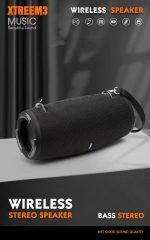 Portable Bluetooth Speaker with 3D Sound - Compatible with All Devices - xtreme3 - Black - Image 3