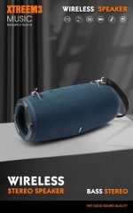 Portable Bluetooth Speaker with 3D Sound - Compatible with All Devices - xtreme3 - Blue - Image 2