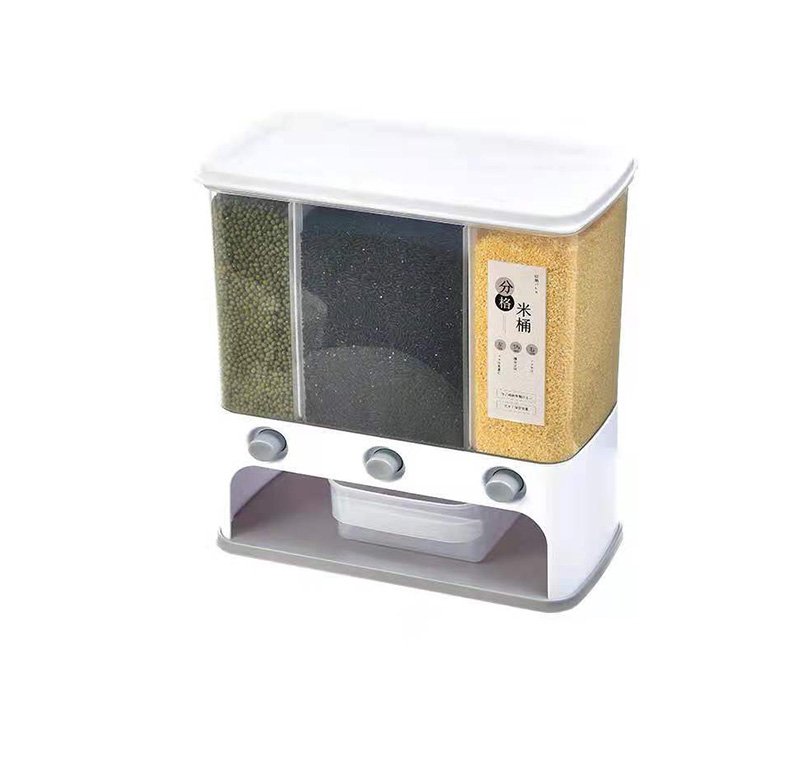 H79275ef6b7364115a4c0c00370b82cfdA Cereal Storage unit for Kitchen multipurpose - 8018 - Gray - Image 1