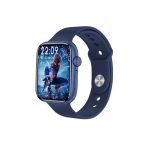 M16 Pluse Smart Watch 44MM - supports Arabic language - call and message alerts, compatible with Android and IOS, Blue Color