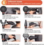 Massage Gun Deep Portable Muscle Deep Tissue Massage Gun with 6 Massage Heads, LCD Touch Screen - 20 Speed Ultra Quiet - Rechargeable - model-06 - Image 7